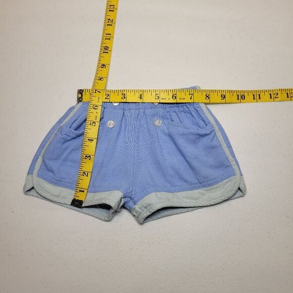 Bisby Sailor Shorts Blue Linen Blend Girls Kids Shorts Toddler 2T - Picture 7 of 9